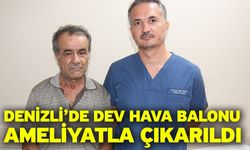 Denizli’de Dev Hava Balonu Ameliyatla Çıkarıldı