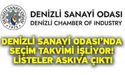 Denizli Sanayi Odası’nda Seçim Takvimi İşliyor! Listeler Askıya Çıktı