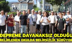 Depreme dayanaksız olduğu belirlenen okulda belirsizlik sürüyor