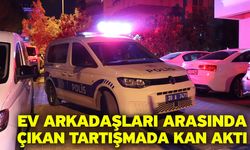 Ev arkadaşları arasında çıkan tartışmada kan aktı