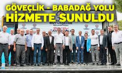 Göveçlik - Babadağ yolu hizmete sunuldu