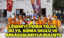 Lösemiyi yenen Talha, iki yıl sonra okulu ve arkadaşlarıyla buluştu