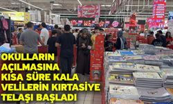 Okulların açılmasına kısa süre kala velilerin kırtasiye telaşı başladı