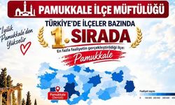 Pamukkale İlçe Müftülüğü Türkiye genelinde 1. sırada