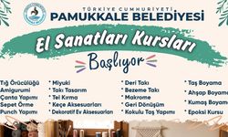 Pamukkale Belediyesi Ücretsiz El Sanatları Kurslarında Yeni Dönem Başlıyor