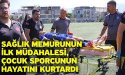 Sağlık memurunun ilk müdahalesi, çocuk sporcunun hayatını kurtardı