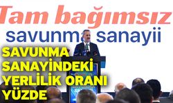 Savunma sanayindeki yerlilik oranı yüzde 83’e ulaştı