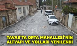 Tavas’ta Orta Mahallesi’nin altyapı ve yolları yenilendi
