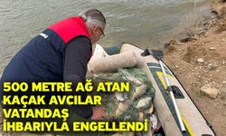 500 Metre Ağ Atan Kaçak Avcılar Vatandaş İhbarıyla Engellendi