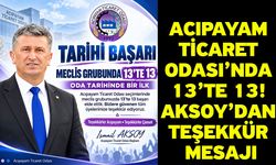 Acıpayam Ticaret Odası’nda 13’te 13! Aksoy’dan teşekkür mesajı