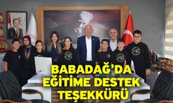 Babadağ’da Eğitime Destek Teşekkürü