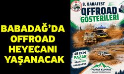 Babadağ’da Offroad Heyecanı Yaşanacak