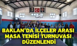 Baklan’da İlçeler Arası Masa Tenisi Turnuvası Düzenlendi
