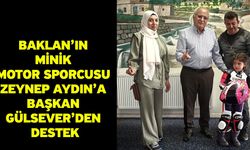 Baklan’ın Minik Motor Sporcusu Zeynep Aydın’a Başkan Gülsever’den Destek
