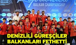 Denizlili güreşçiler Balkanları fethetti