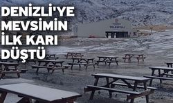 Denizli'ye mevsimin ilk karı düştü