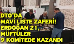 DTO’da mavi liste zaferi! Erdoğan 21, Müftüler 9 komitede kazandı