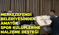 Merkezefendi Belediyesinden amatör spor kulüplerine malzeme desteği