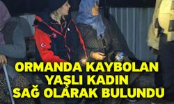 Ormanda kaybolan yaşlı kadın sağ olarak bulundu