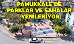 Pamukkale’de Parklar Ve Sahalar Yenileniyor