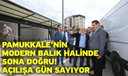 Pamukkale’nin modern balık halinde sona doğru! Açılışa gün sayıyor