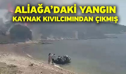 Aliağa’daki yangın kaynak kıvılcımından çıkmış