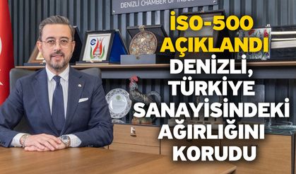 İSO-500 Açıklandı: Denizli, Türkiye Sanayisindeki Ağırlığını Korudu