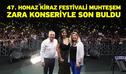 47. Honaz Kiraz Festivali muhteşem Zara konseriyle son buldu
