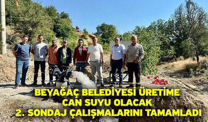 Beyağaç Belediyesi üretime can suyu olacak 2. sondaj çalışmalarını tamamladı