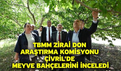 TBMM Zirai Don Araştırma Komisyonu Çivril'de meyve bahçelerini inceledi