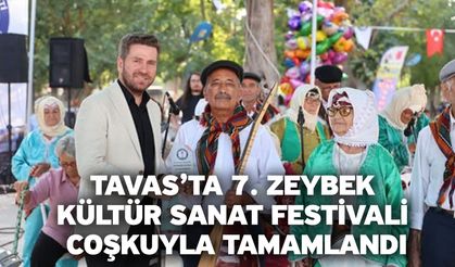 Tavas’ta 7. Zeybek Kültür Sanat Festivali Coşkuyla Tamamlandı