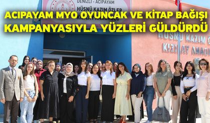 Acıpayam MYO Oyuncak ve Kitap Bağışı Kampanyasıyla Yüzleri Güldürdü