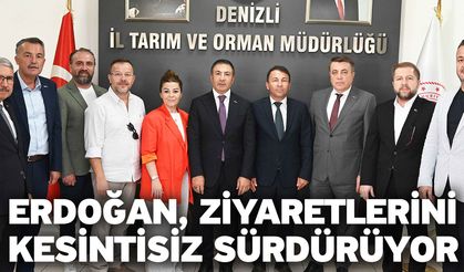Erdoğan, Ziyaretlerini Kesintisiz Sürdürüyor