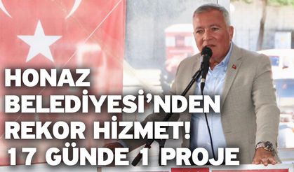 Kepenek: “Honaz’da 17 Günde 1 Proje Hayata Geçirdik”