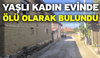 Yaşlı kadın evinde ölü olarak bulundu