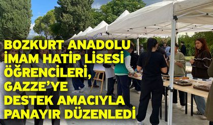 Bozkurt Anadolu İmam Hatip Lisesi öğrencileri, Gazze’ye destek amacıyla panayır düzenledi