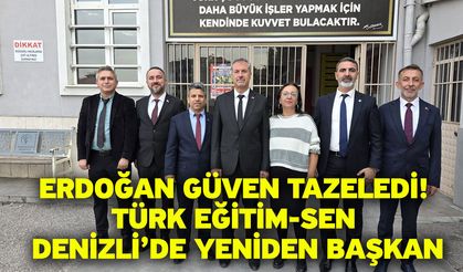 Emre Erdoğan Güven Tazeledi! Türk Eğitim-Sen Denizli’de Yeniden Başkan