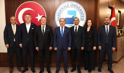 Denizli OSB yönetiminden, PAÜ Rektörü Prof. Dr. Mahmud Güngör’e nezaket ziyareti