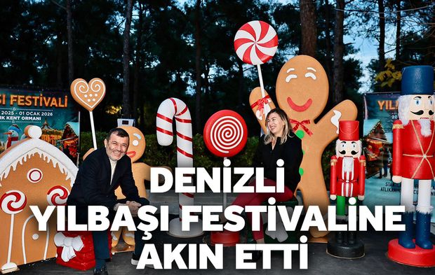 Denizli Büyükşehir’in Yılbaşı Festivali renkli görüntülerle başladı