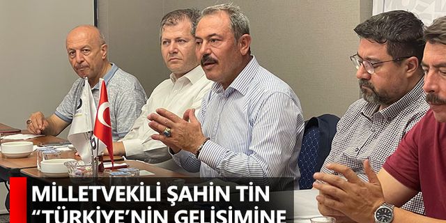 Milletvekili Şahin Tin “Türkiye’nin Gelişimine Katkınız Büyük!”