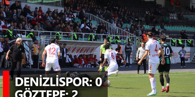 Spor Toto 1. Lig: Denizlispor: 0 - Göztepe: 2