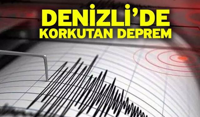 Denizli'de 3.9 şiddetinde deprem meydana geldi