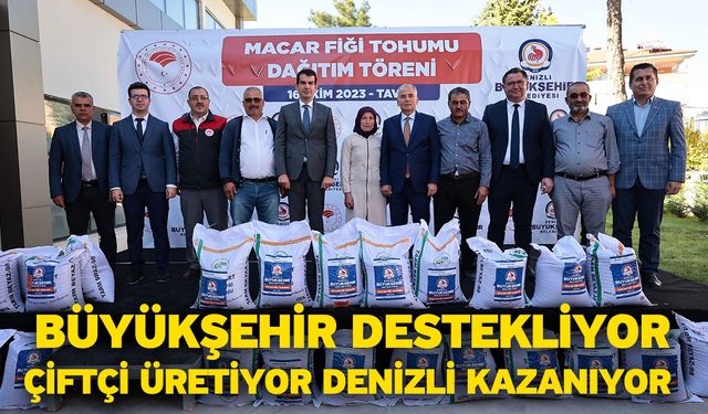 Büyükşehir’den 1.460 üreticiye 146 ton Macar fiği tohumu desteği