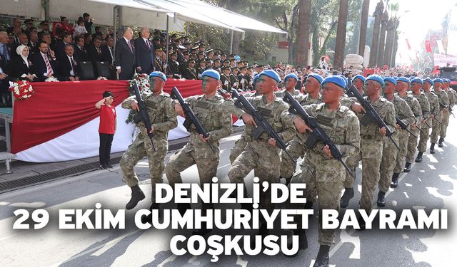 Denizli’de 29 Ekim Cumhuriyet Bayramı coşkusu