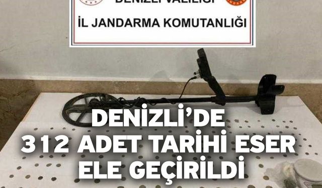 Denizli’de 312 adet tarihi eser ele geçirildi