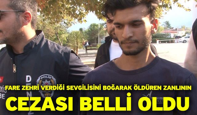 Fare Zehri Verdiği Sevgilisini Boğarak Öldüren Zanlının Cezası Belli Oldu