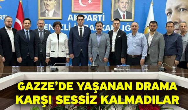 Gazze’de yaşanan drama karşı sessiz kalmadılar