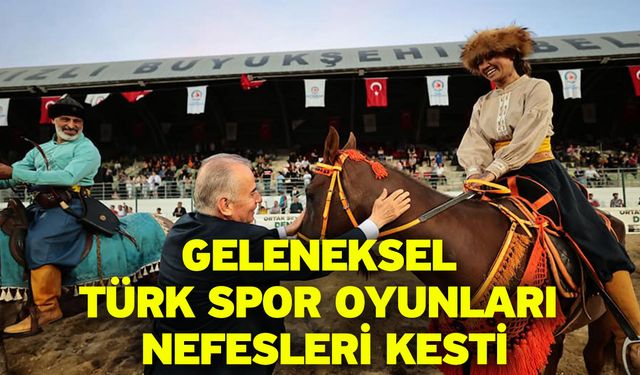 100. yıl coşkusu Geleneksel Türk Spor Oyunları ile yaşandı