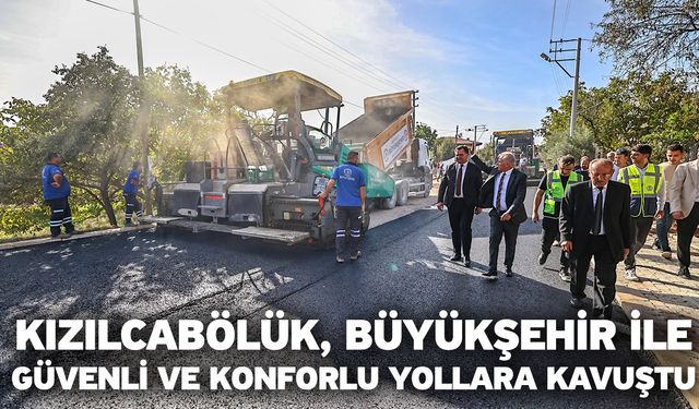 Zolan, Kızılcabölük’te asfalt çalışmalarını inceledi