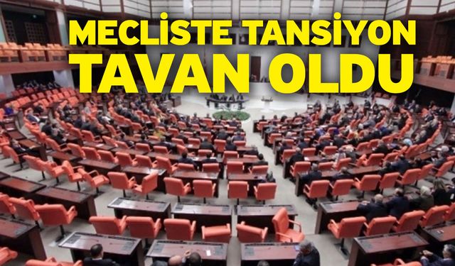 Mecliste tansiyon tavan oldu